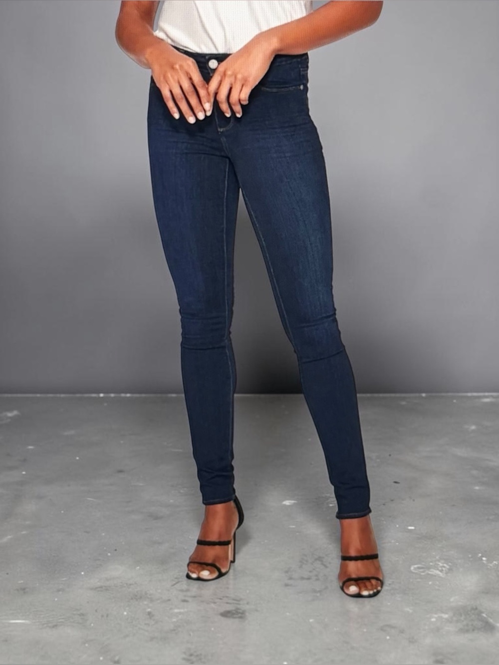Paige Leggy Ultra Skinny Extra Long Jeans Size 26 Inseam 35.5 Brentwood Wash
